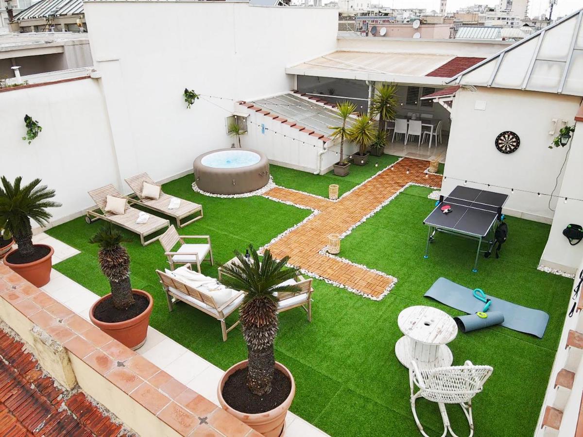 Apulialux Private 100Mq Rooftop Oasis W Jacuzzi Apartment Bari Ngoại thất bức ảnh