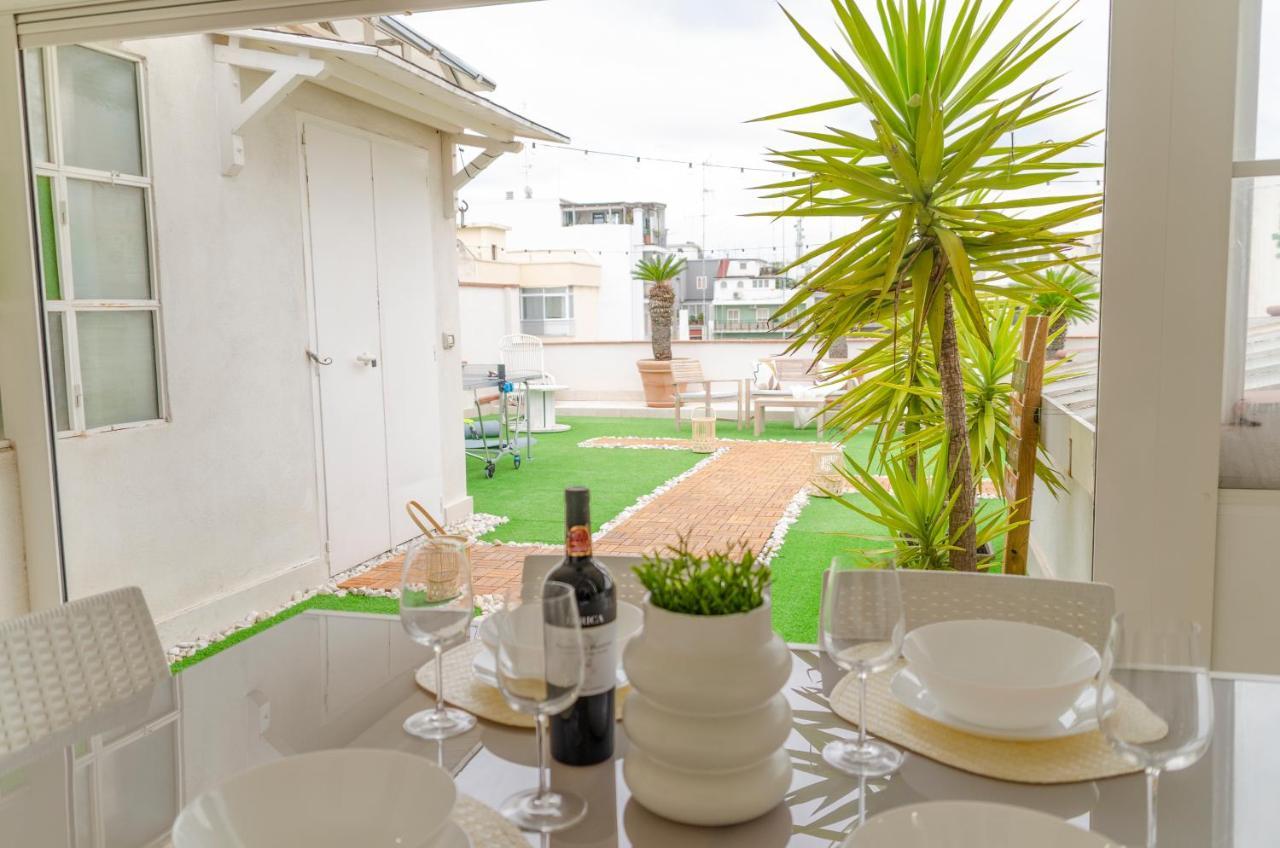 Apulialux Private 100Mq Rooftop Oasis W Jacuzzi Apartment Bari Ngoại thất bức ảnh