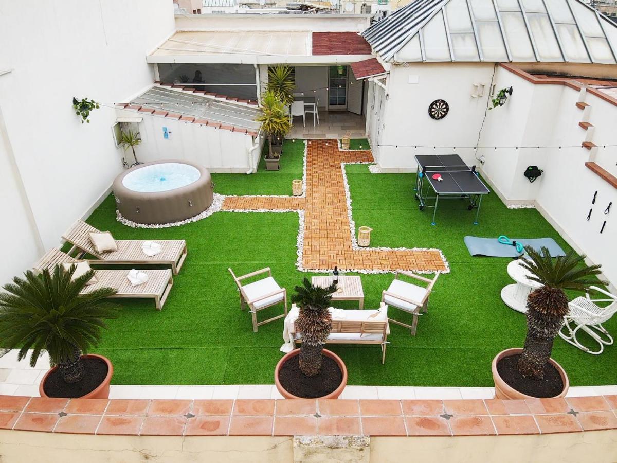 Apulialux Private 100Mq Rooftop Oasis W Jacuzzi Apartment Bari Ngoại thất bức ảnh