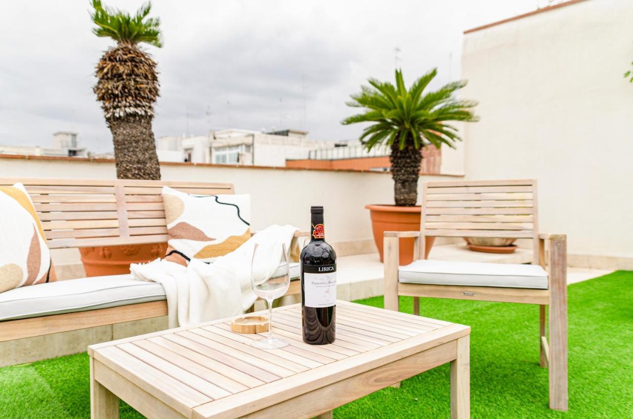 Apulialux Private 100Mq Rooftop Oasis W Jacuzzi Apartment Bari Ngoại thất bức ảnh